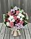 Букет цветов из: Альстромерии, Гвоздики, Розы и Хризантемы в Псотино