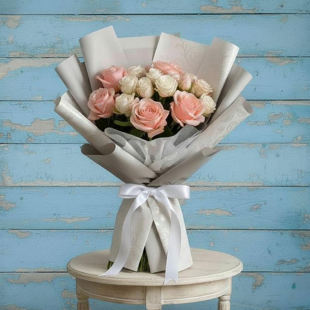 Букет цветов из: Розы в Псотино