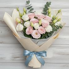 Букет цветов из:  Лизиантусы в Псотино