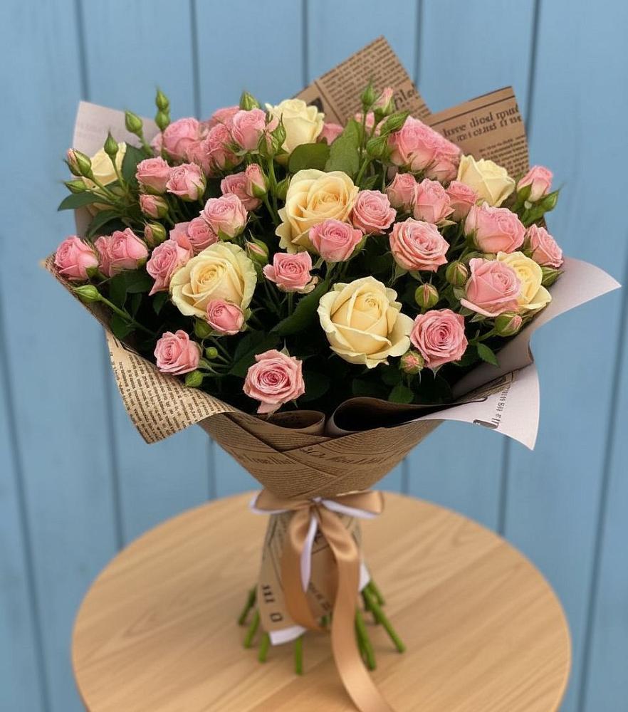 Букет цветов из: Розы в Псотино