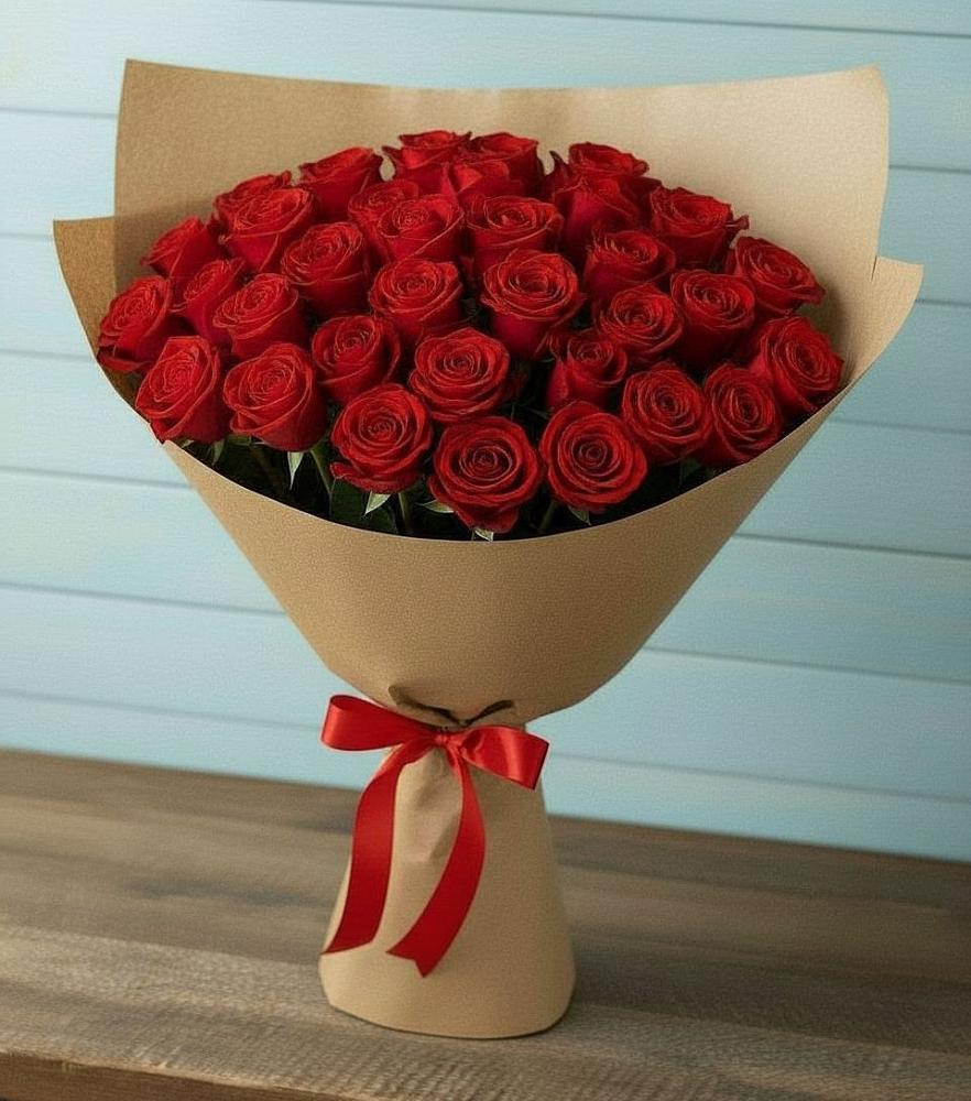 Букет Красные розы Милано в Псотино