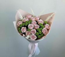 Букет цветов из:  Розы и Хризантемы в Псотино