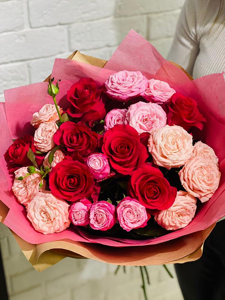 Букет цветов из: Розы в Псотино