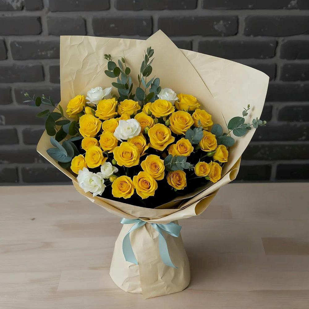 Букет цветов из: Розы в Псотино