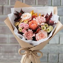 Букет цветов из:  Гвоздики, Хризантемы и Розы в Псотино