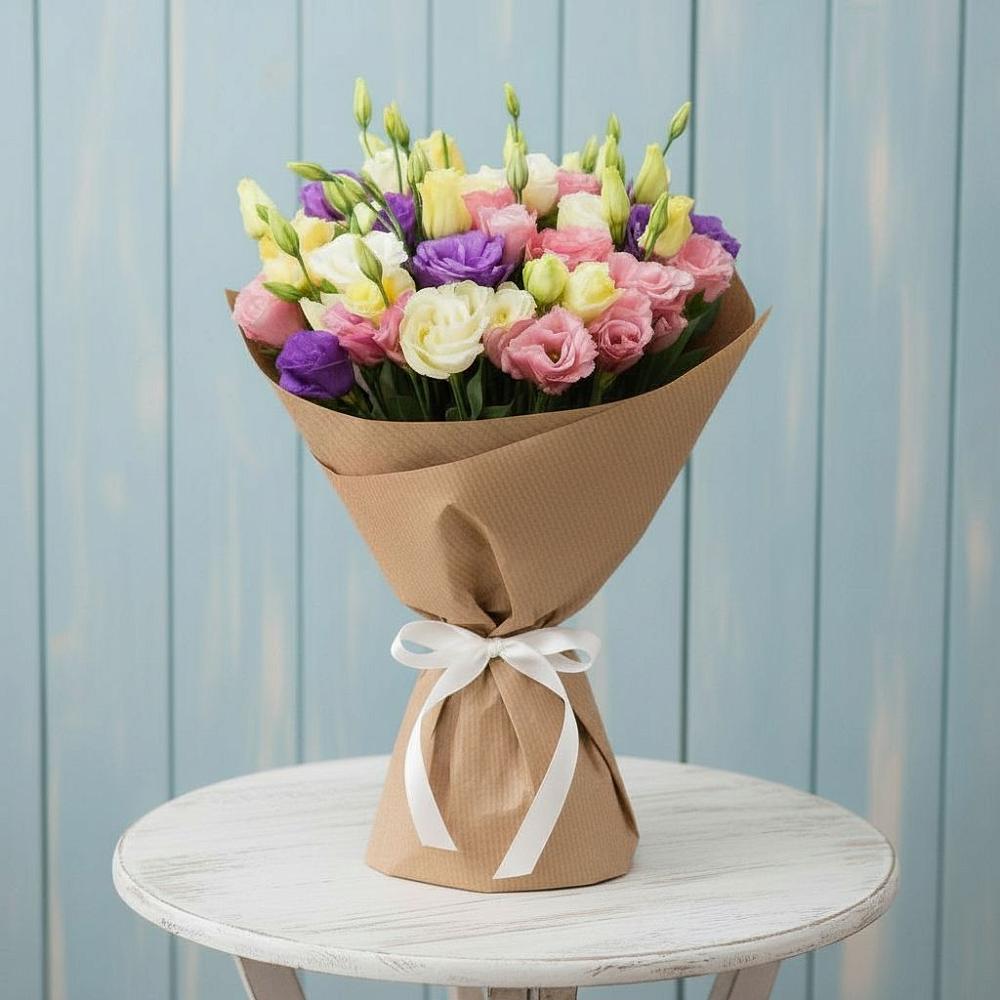 Букет цветов из: Лизиантусы в Псотино