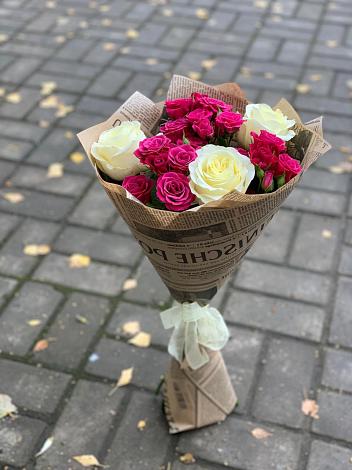 Букет цветов из: Розы в Псотино