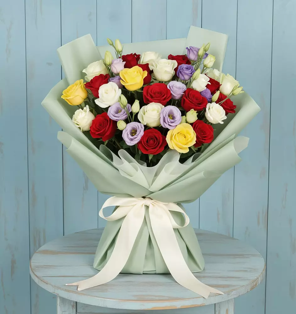 Букет цветов из: Розы в Псотино