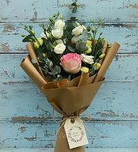 Букет цветов из:  Розы и Лизиантусы #REPLACE_PRED# Псотино